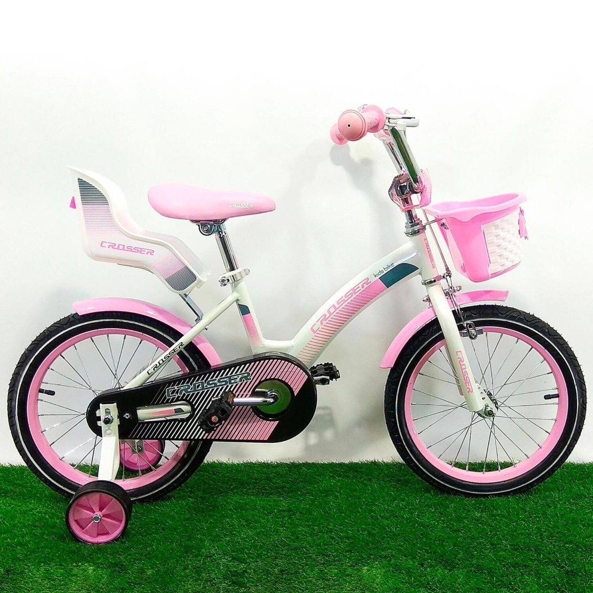 

Детский велосипед Crosser Kids Bike 16" Розовый