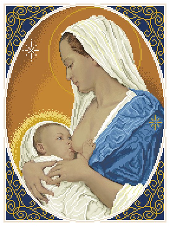 

Набір для вишивки (вишивання) бісером БС СОЛЕС Мадонна з дитям (лагідність) (МДЛ,1030)