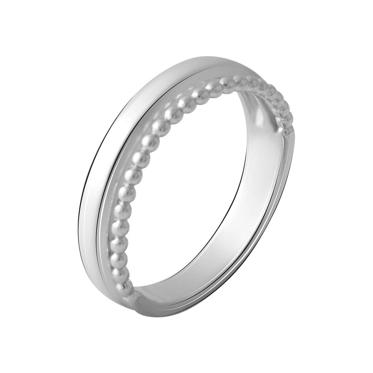

Серебряное кольцо без камней 2067825 17,5 размер