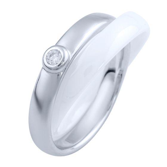 

Серебряное кольцо с керамикой 1765043 18.5 размер