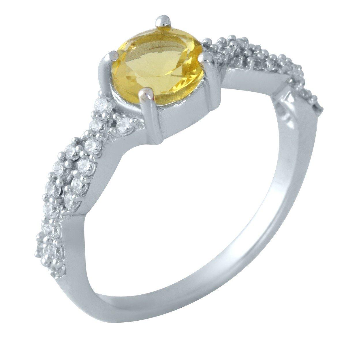 

Серебряное кольцо с цитрином nano 1957486 17 размер