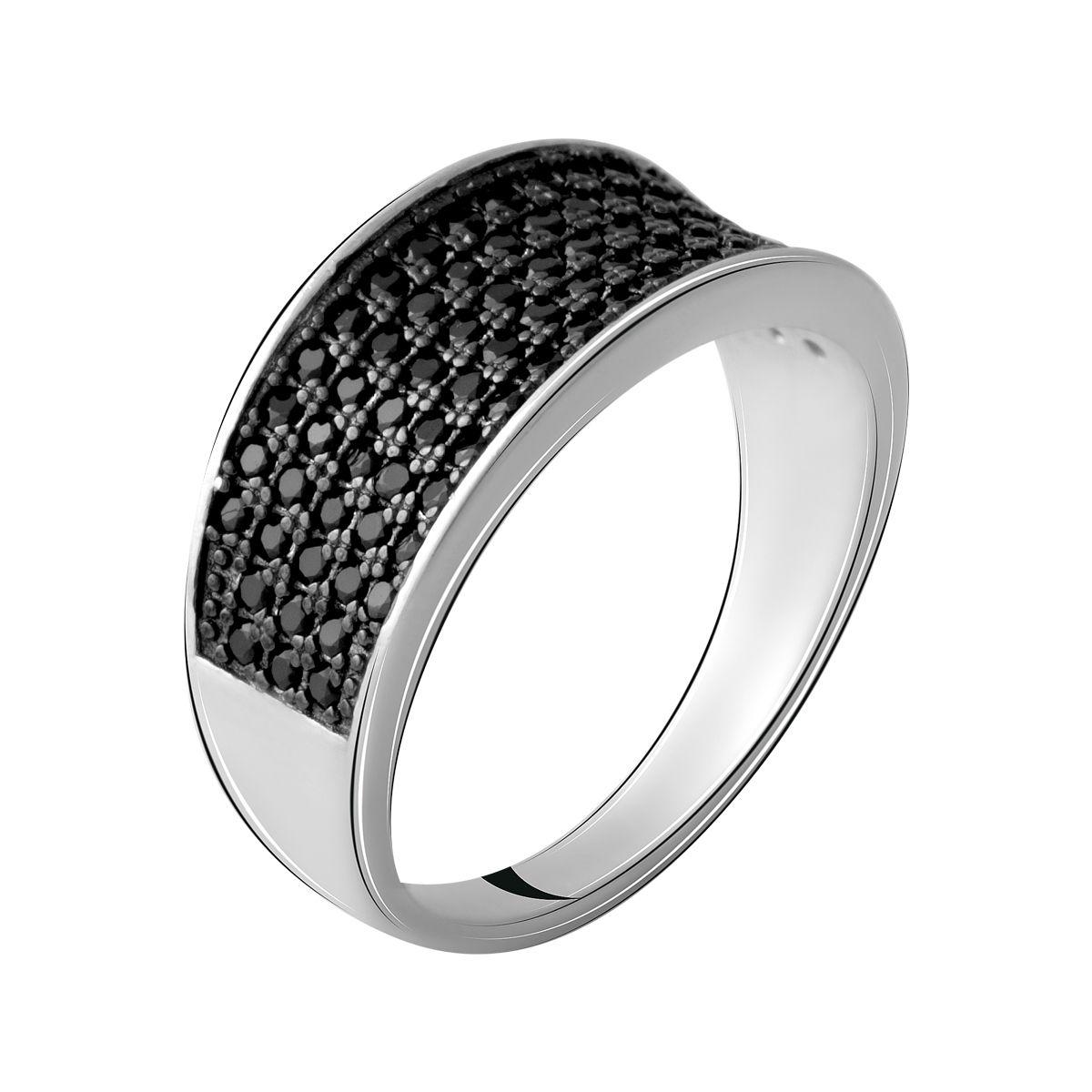 

Серебряное кольцо с фианитами 2067344 17,5 размер