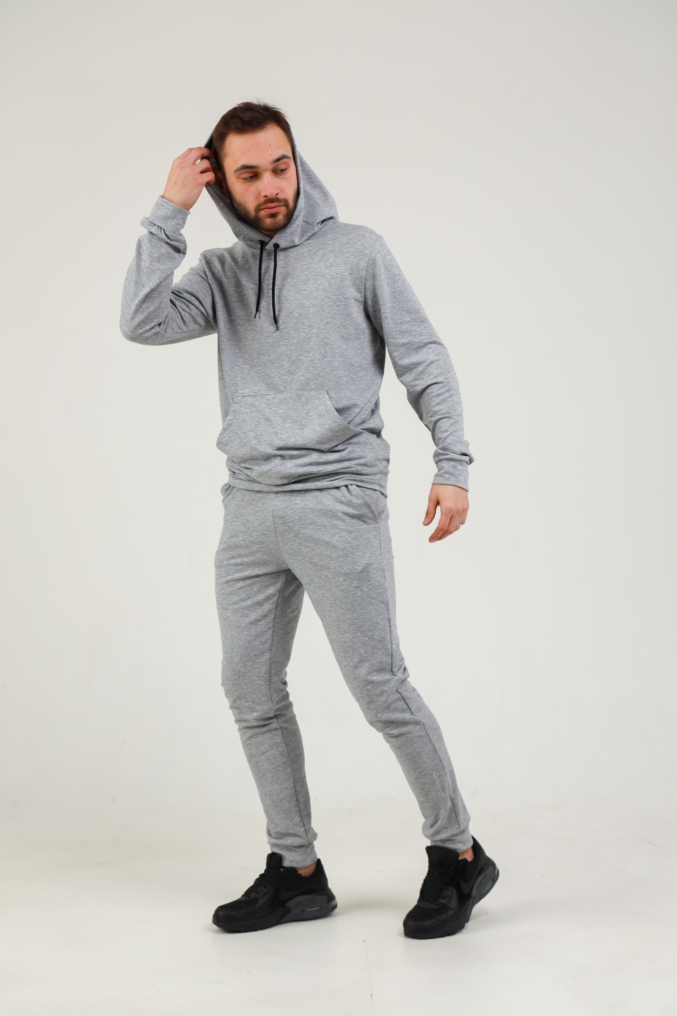 

Мужской спортивный костюм Fashion Man BD0205 серый рS