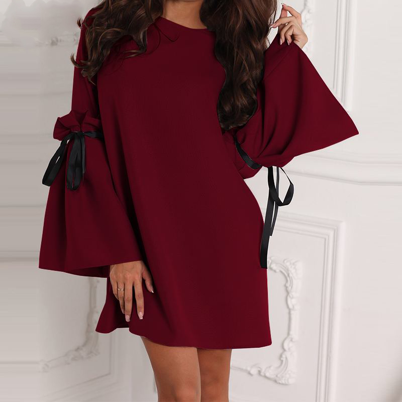 

Женское платье Fashion Woman KI127 бордовое р50/52