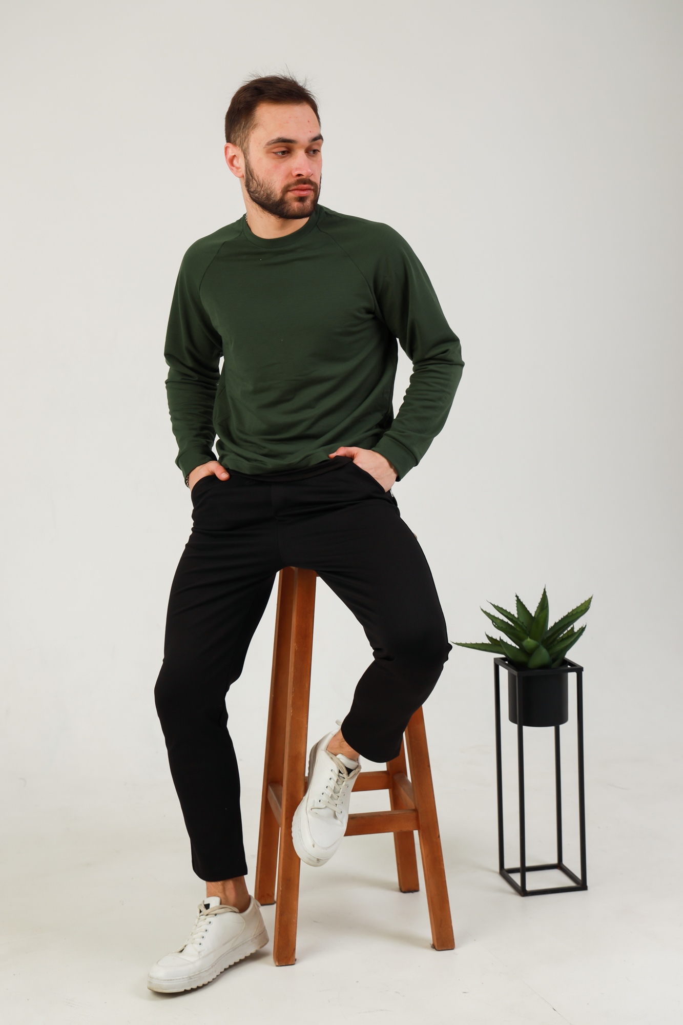 

Мужские брюки Fashion Man BD0207 черный рM