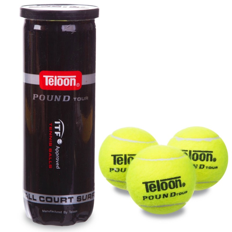 Мяч для большого тенниса Teloon Pound 3 шт код: WZT828-P3