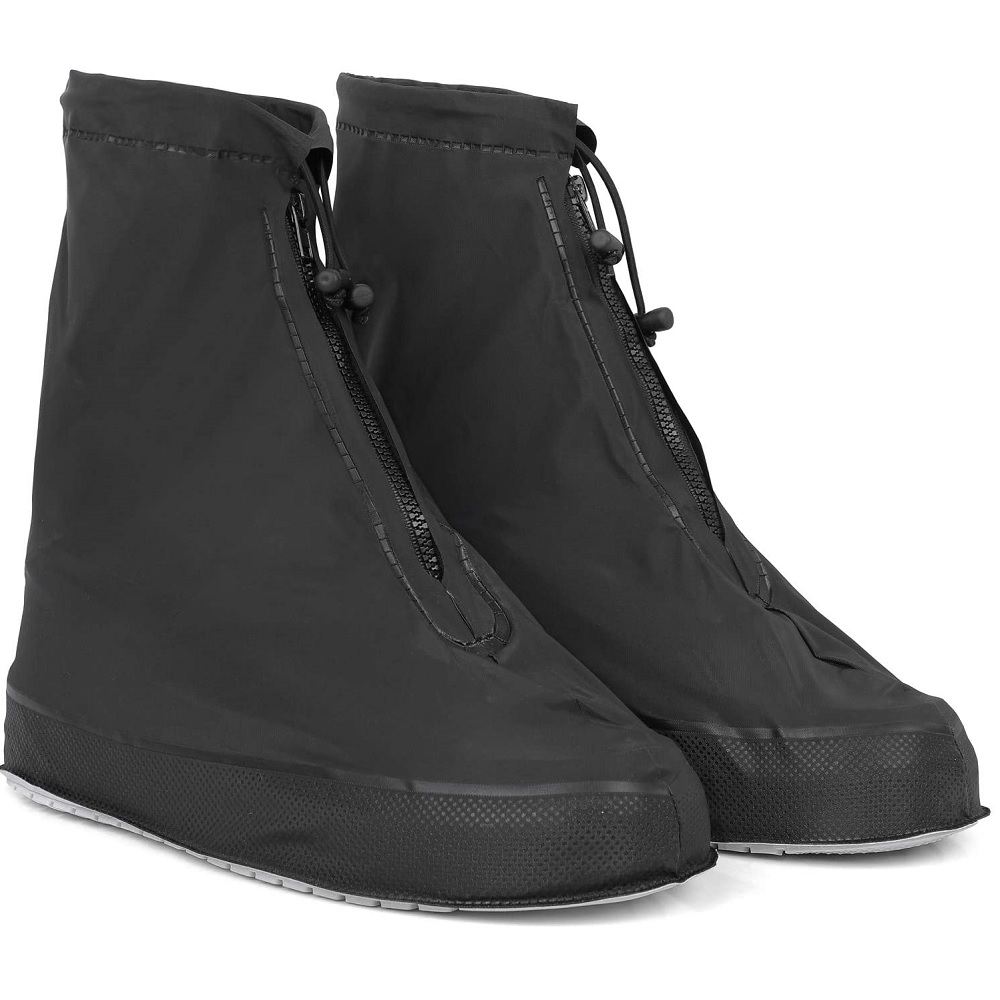 

Бахилы от дождя многоразовые ПВХ Coolnice 3XL (43-44) Чёрные Низкие New
