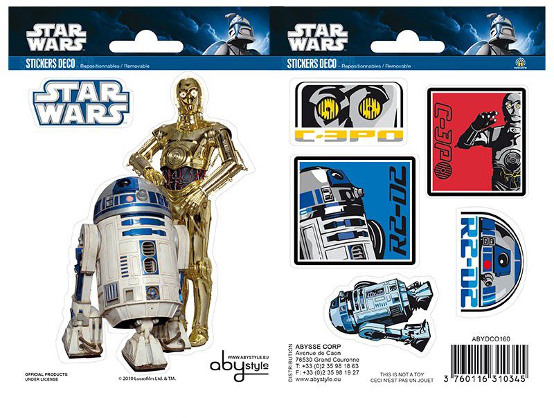

Наклейка Abystyle Star Wars - Stickers R2-D2/C3PO 110 х 160 мм