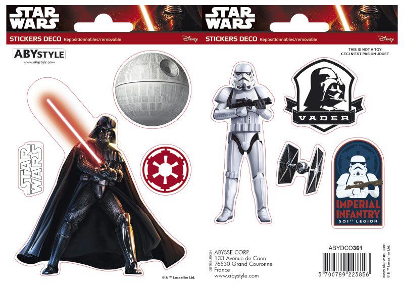 

Наклейка Abystyle Star Wars - Stickers Vador/Trooper 110 х 160 мм