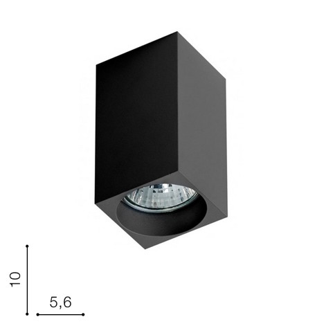 

Светильник накладной Mini square AZ1382 черный Azzardo