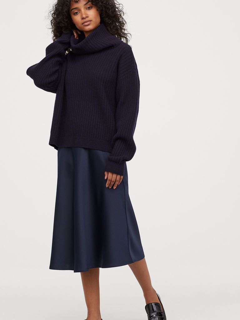 

Свитер H&M 0787660-0 S Темно-синий
