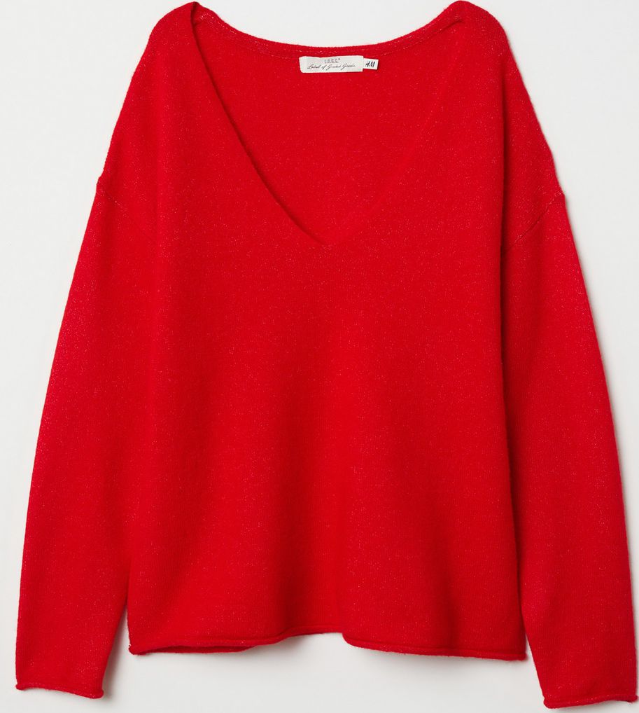 

Пуловер H&M 0519847-8 S Красный
