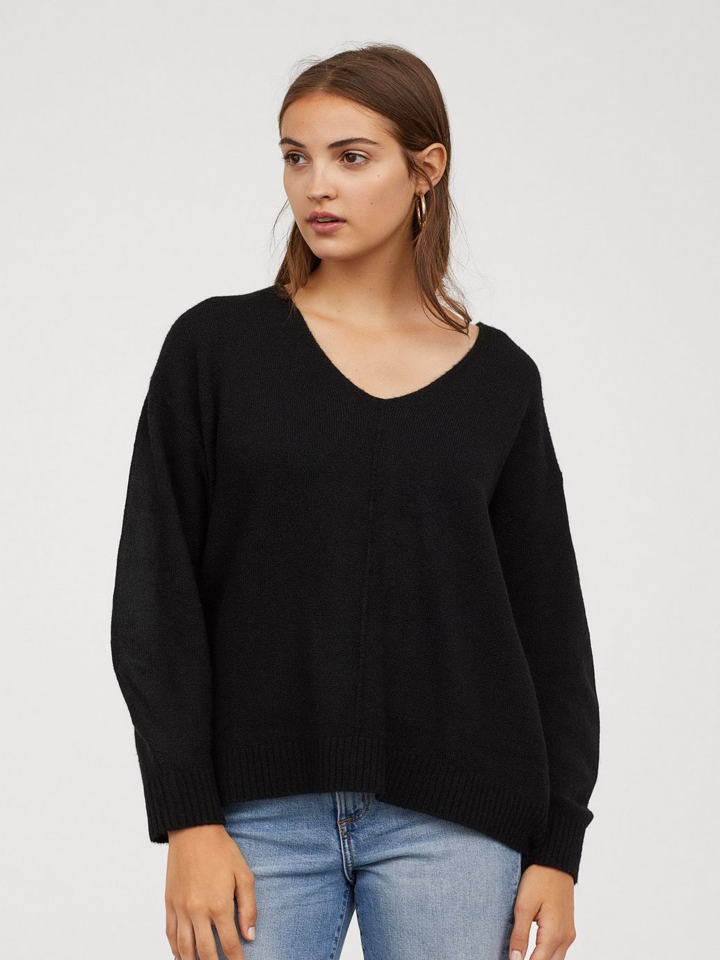 

Пуловер H& 0637515-8  Черный, Пуловер H&M 0637515-8 M Черный