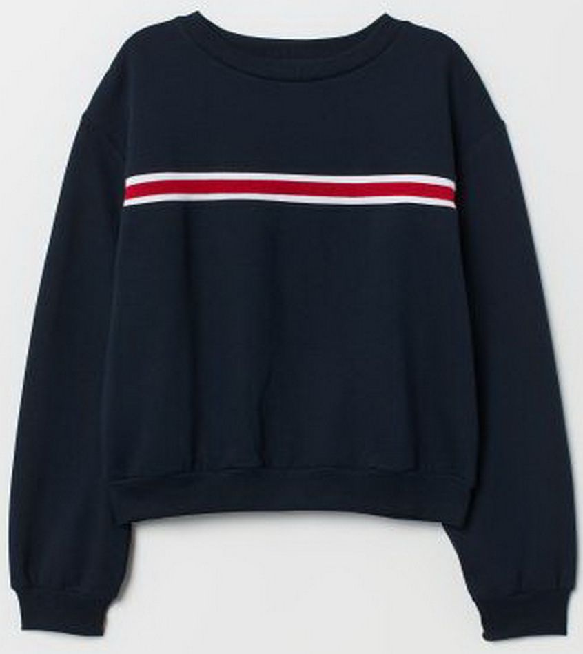 

Свитшот H&M 0657497-8 S Темно-синий