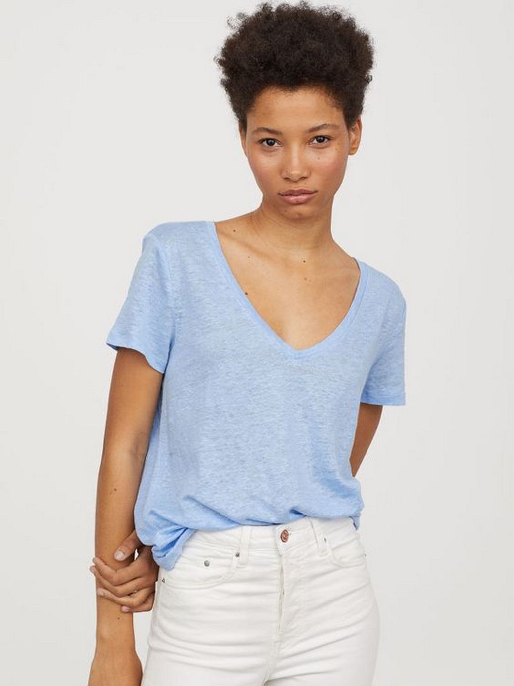 

Футболка H&M 0617534-8 S Голубая