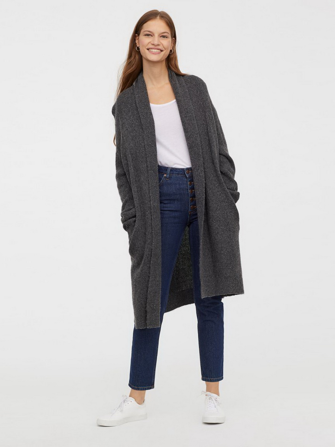 

Кардиган H&M 0576050-9 M Серый