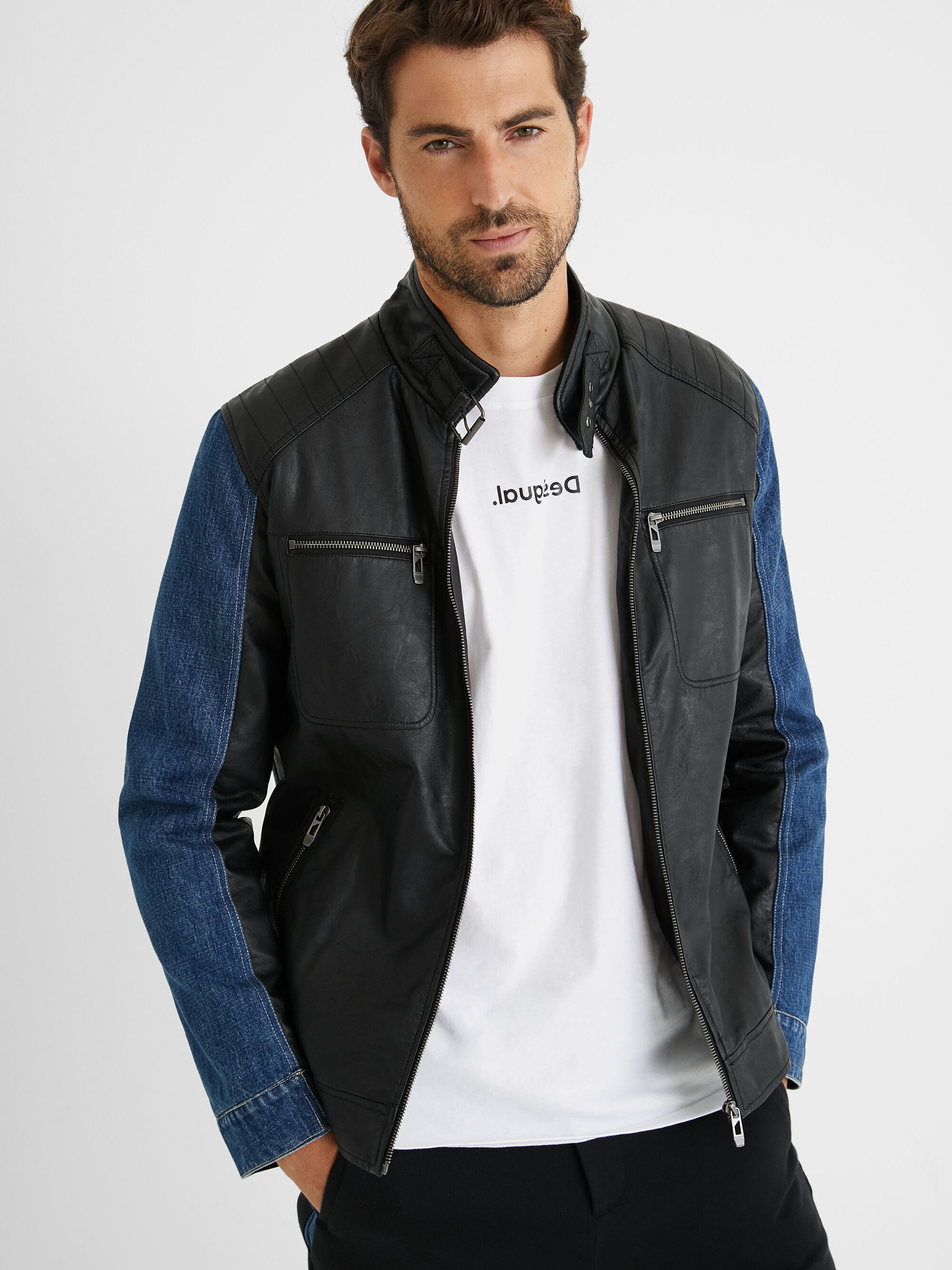 

Куртка с искусственной кожи Desigual 21SMEW11-2000 L