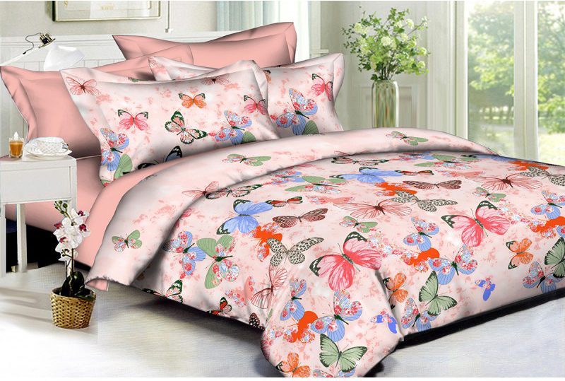 

Комплект постельного белья SoundSleep Colorful Butterflies Полисатин 175х215