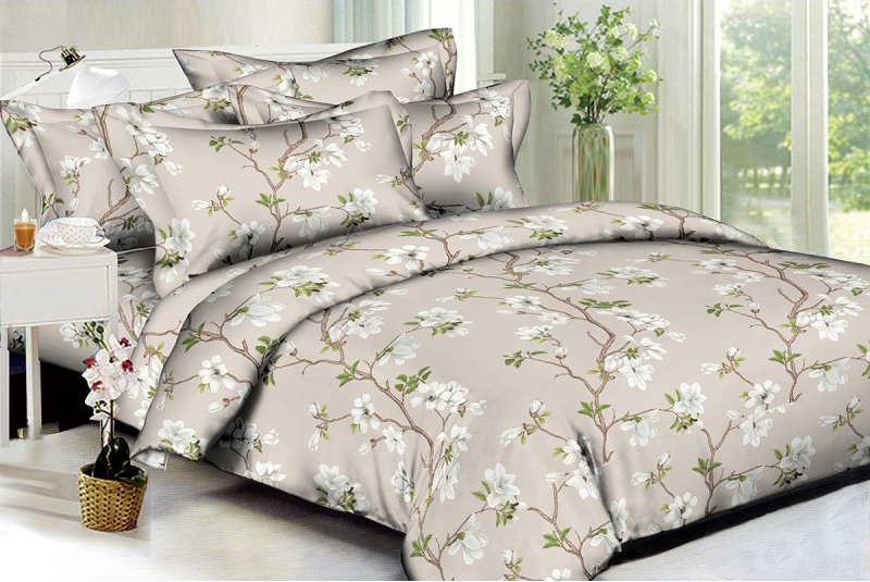 

Комплект постельного белья SoundSleep White Flowers Полисатин 200х220