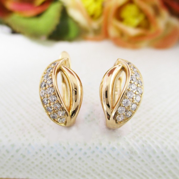 

Серьги Xuping с белыми фианитами позолота 18К 1797000
