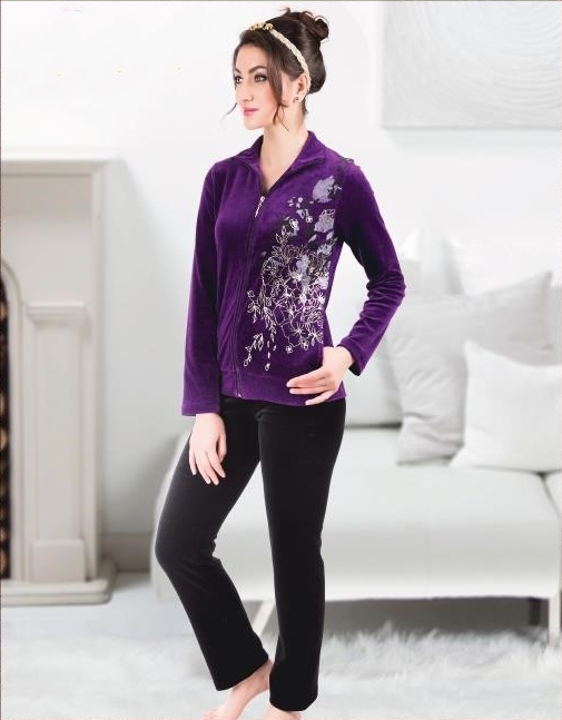 

Костюм велюровый кофта + брюки Cocoon 4XL "61-1410" Mor