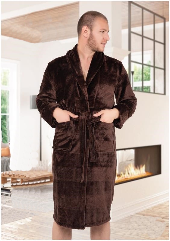 

Халат мужской Welsoft Cocoon  "14-5407" Brown, Халат мужской Welsoft Cocoon M "14-5407" Brown