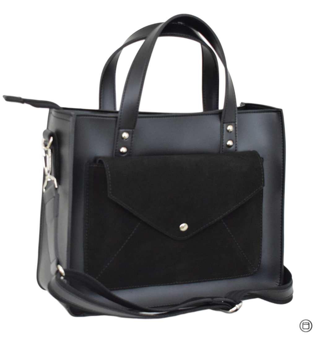 

Женская сумка Lucherino 630 замш черная г