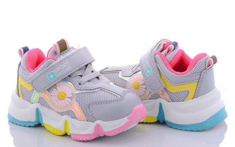 

Кроссовки Kimboo 23 ромашка Серые (638-1-23)