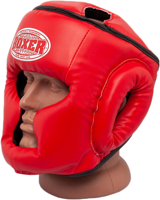 

Шлем тренировочный каратэ Boxer Элит L 1-1.2 мм кожа Красный (2033-01R)