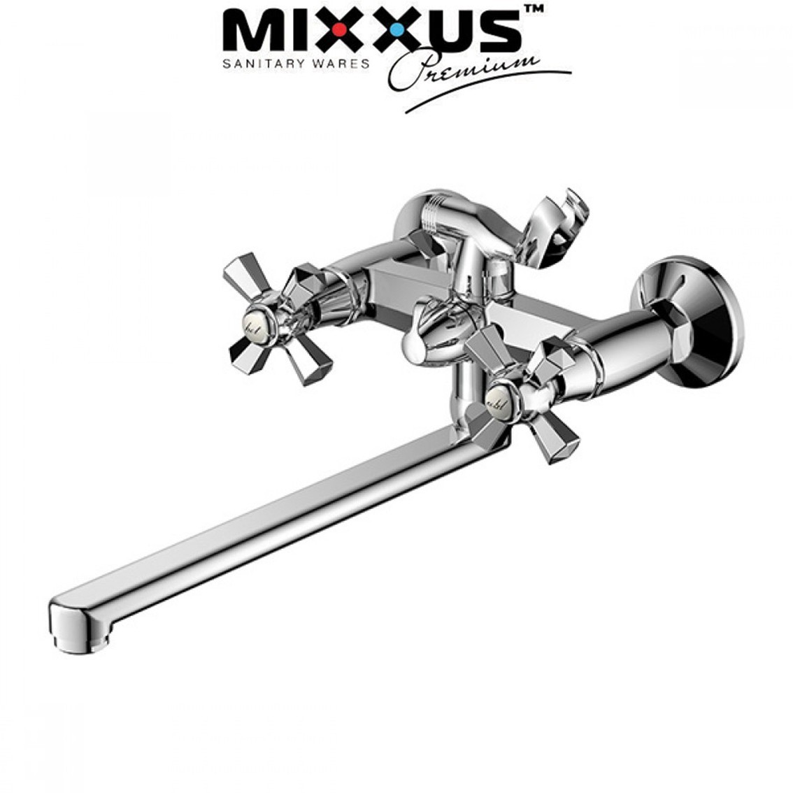 

Смеситель для ванны длинный нос Mixxus Premium Retro Euro (Chr-140)