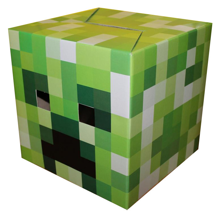 

Маска Голова Крипер Майнкрафт картон - Minecraft (8542)