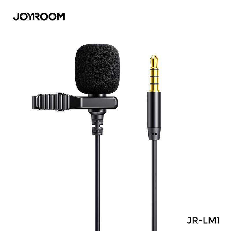 

Микрофон петличный JOYROOM Lavalier Microphone JR-LM1 |AUX, 3M|. Black