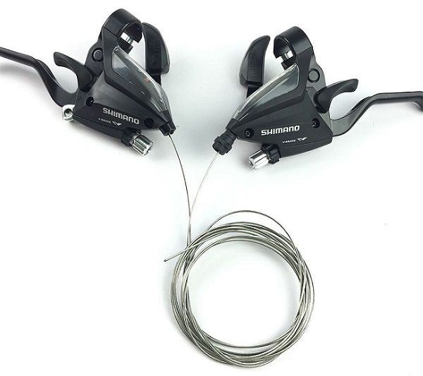 

Моноблоки Shimano ST-EF-500 3х7, трос, чорний. ОЕМ