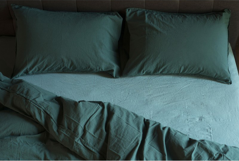 

Комплект наволочек SoundSleep Stonewash Dark green 50х70 см