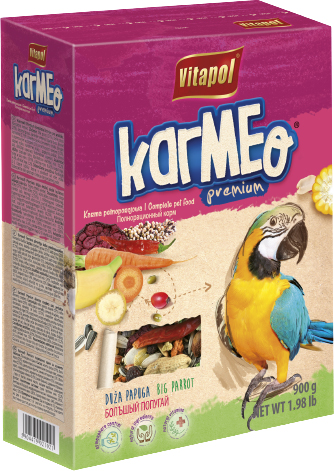 

Повседневный корм для больших попугаев Vitapol Karmeo премиум 0.9 кг