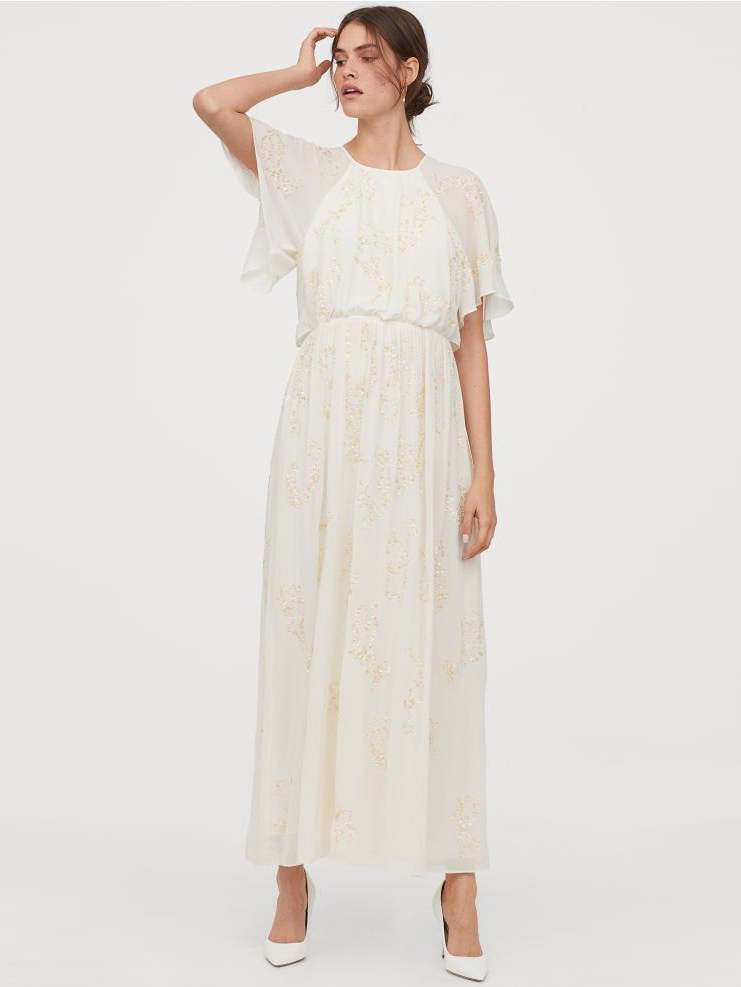 

Платье H&M 0785227-0  Молочное, Платье H&M 0785227-0 38 Молочное