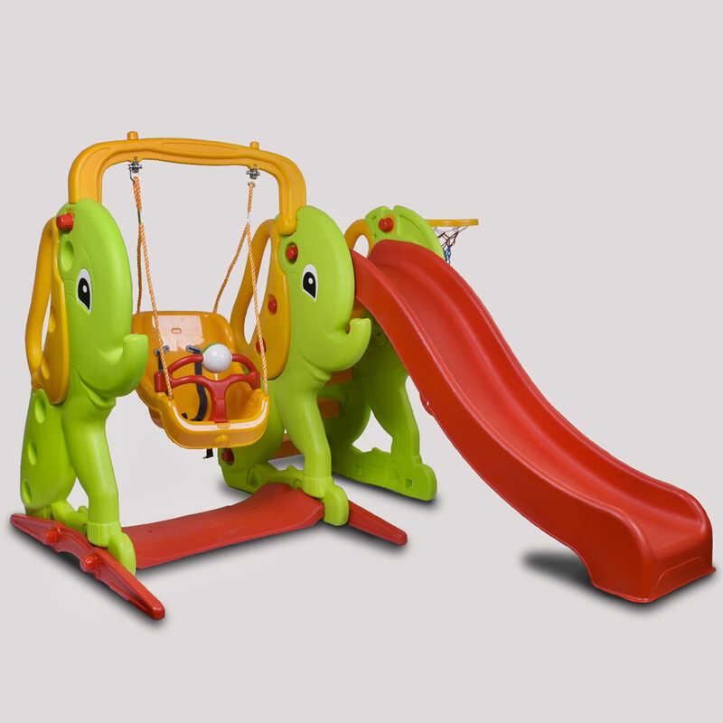 

Набор Горка+Качель Pilsan 06-161 "Elephant slide and swing set" , Салатовый