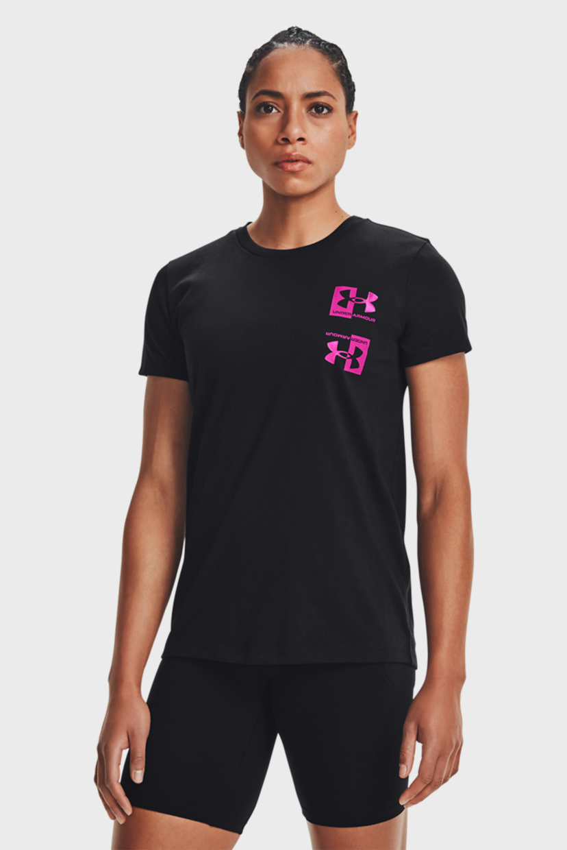 

Женская черная футболка Live Repeat HB SSC Under Armour S 1365136-001