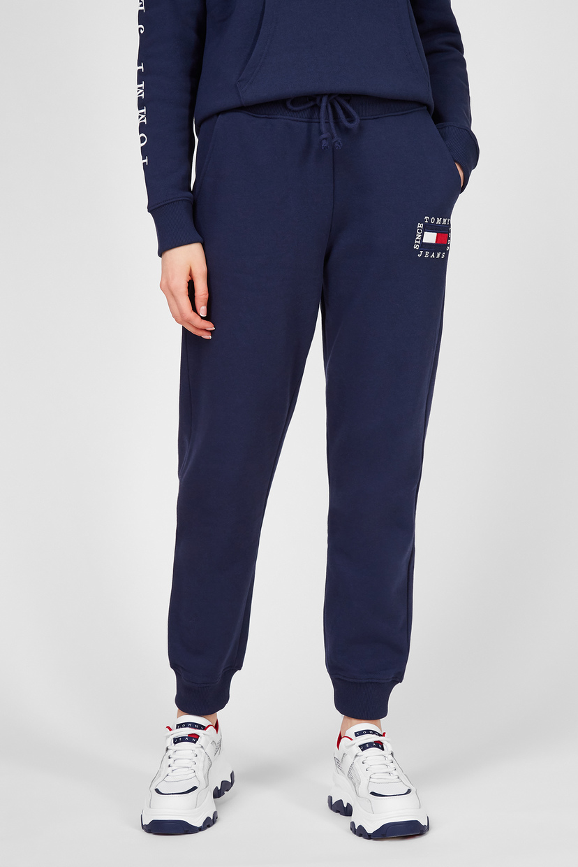 

Женские темно-синие спортивные брюки TJW SLIM BOX FLAG SWEAT Tommy Hilfiger S DW0DW10497