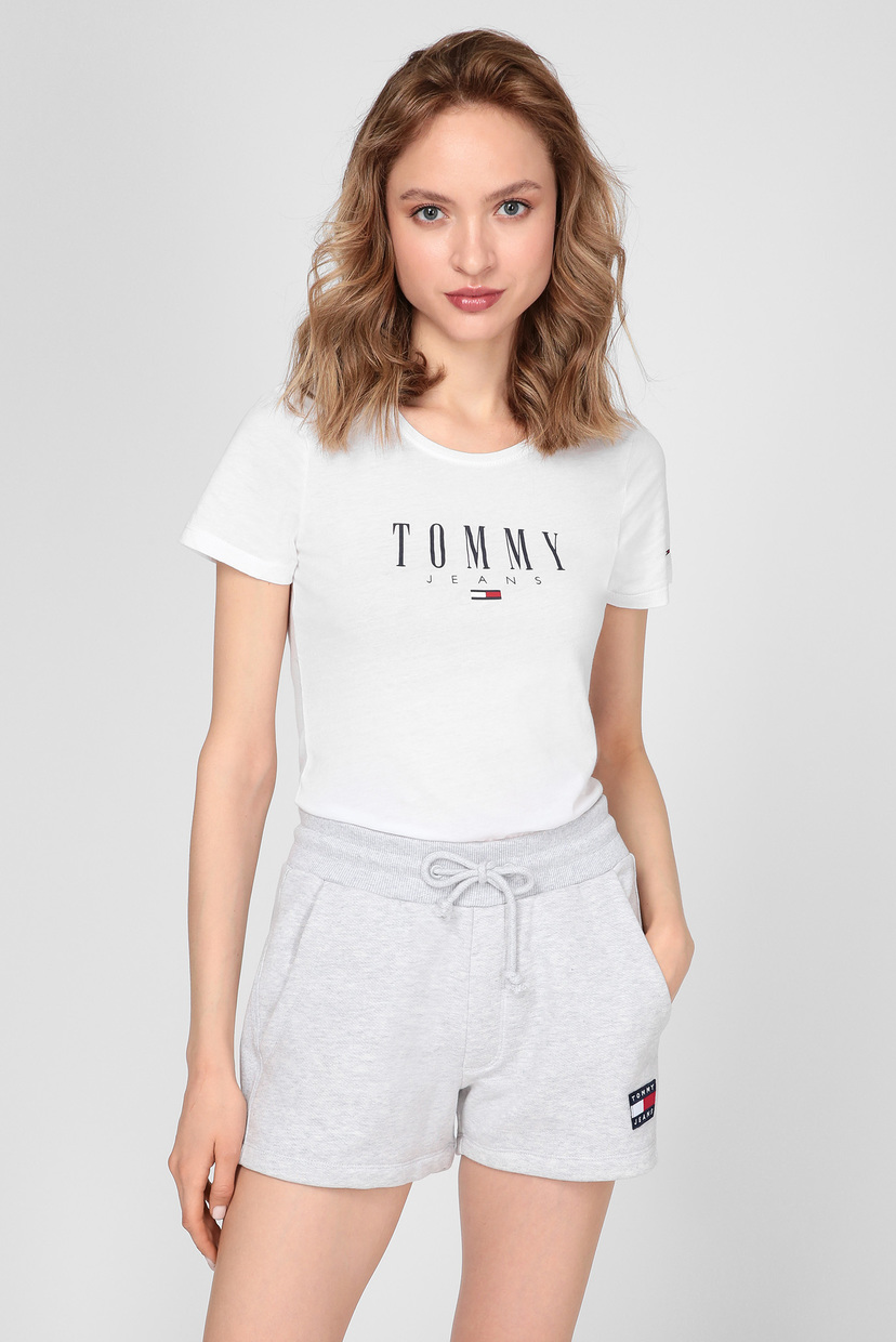 

Женская белая футболка TJW ESSENTIAL SKINNY LOGO Tommy Hilfiger S DW0DW09926