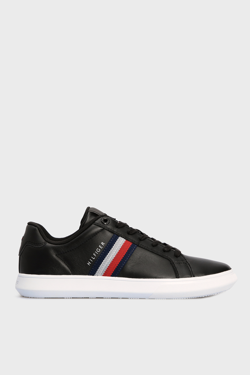 

Мужские черные кожаные сникеры ESSENTIAL Tommy Hilfiger 44 FM0FM03424