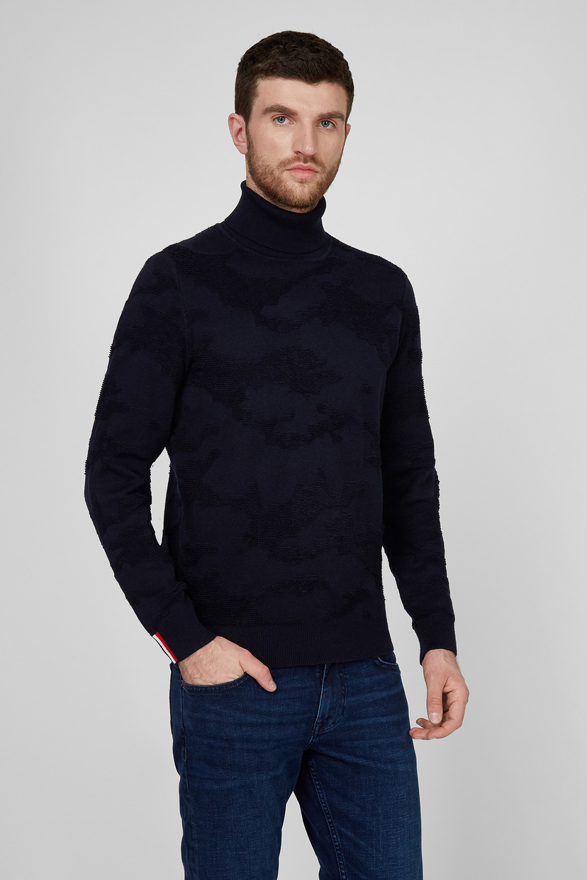 

Мужской синий гольф CAMO ROLL NECK Tommy Hilfiger S TT0TT08507