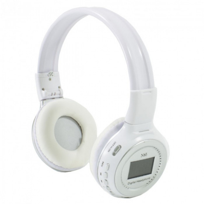 

Беспроводные Bluetooth наушники Wireless N65 Stereo Белые (IM)