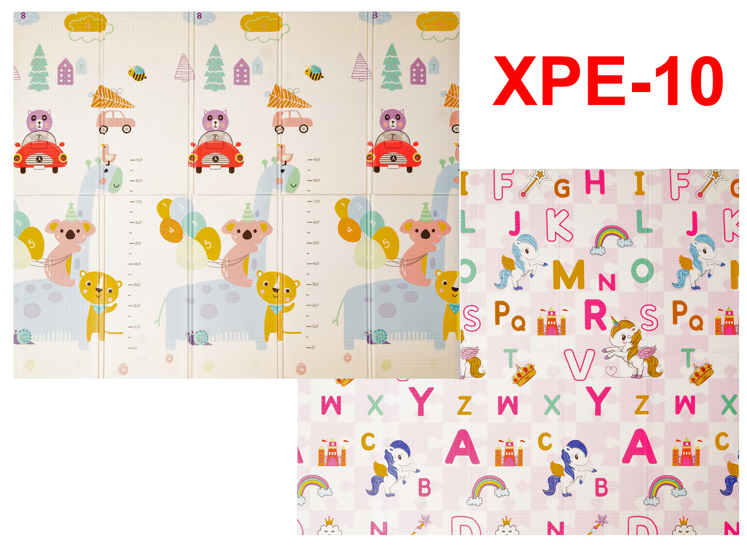 

Детский складной двусторонний развивающий термоковрик QKids XPE-10 180x200x1 см