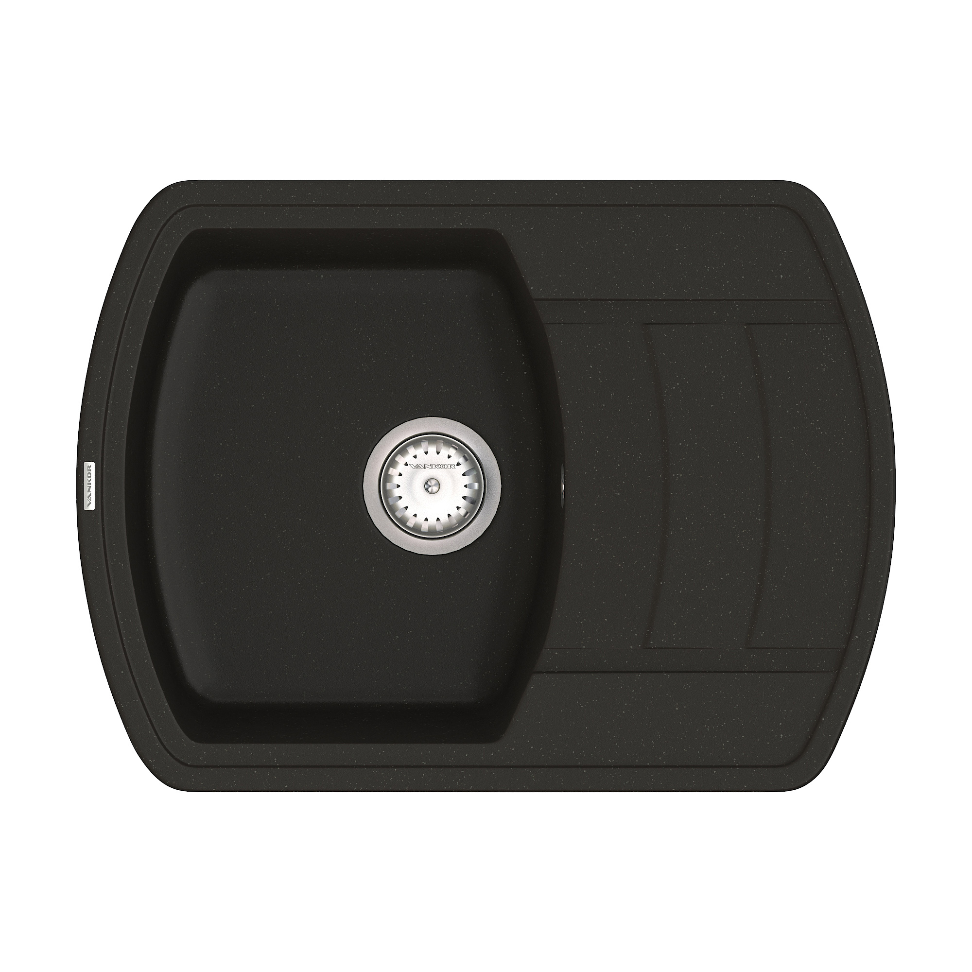 

Мойка Кухонная Vankor Norton Nmp 02.67 Black + Сифон Vankor