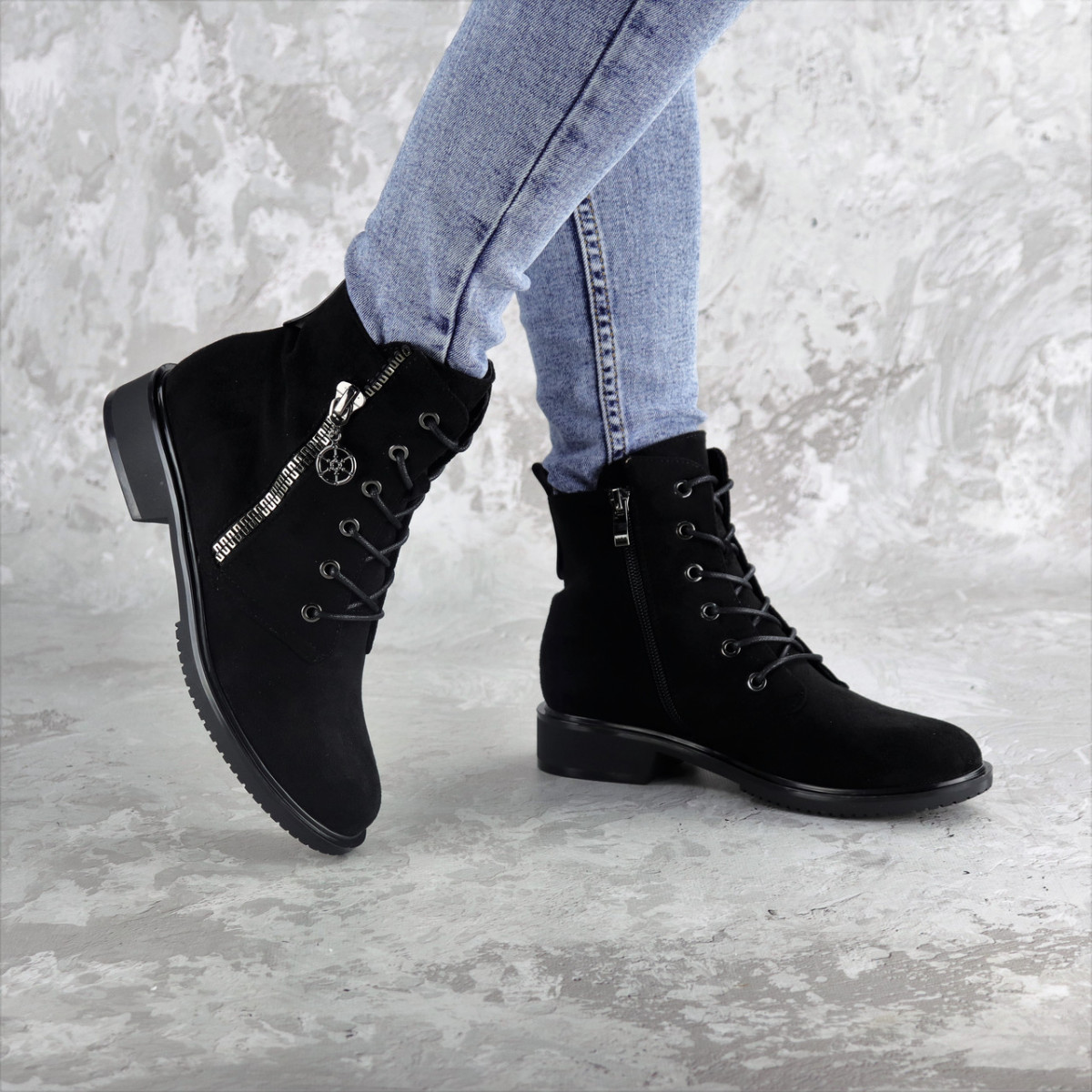

Ботинки женские Fashion Willow 2444 36 размер 23.5 см Черный 41 р
