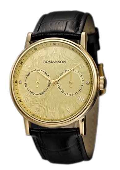 

Часы ROMANSON TL1275BM1GA81G(TL1275BMG GD)-K