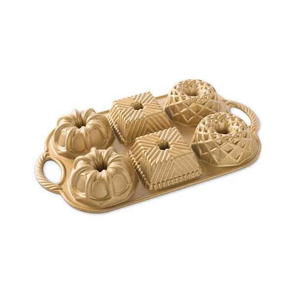 

Форма для выпечки маленькая Nordic ware Geo bundtlette pan 91237