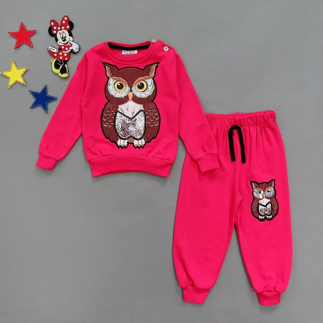 

Спортивный костюм "Совушка" Hacali kids для девочки 92 см Розовый 17256