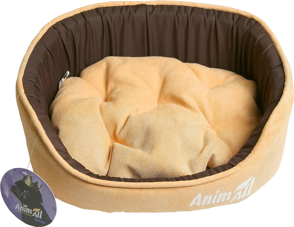 

Лежак для собак и кошек AnimAll Aurora S Шоколадно-оранжевый